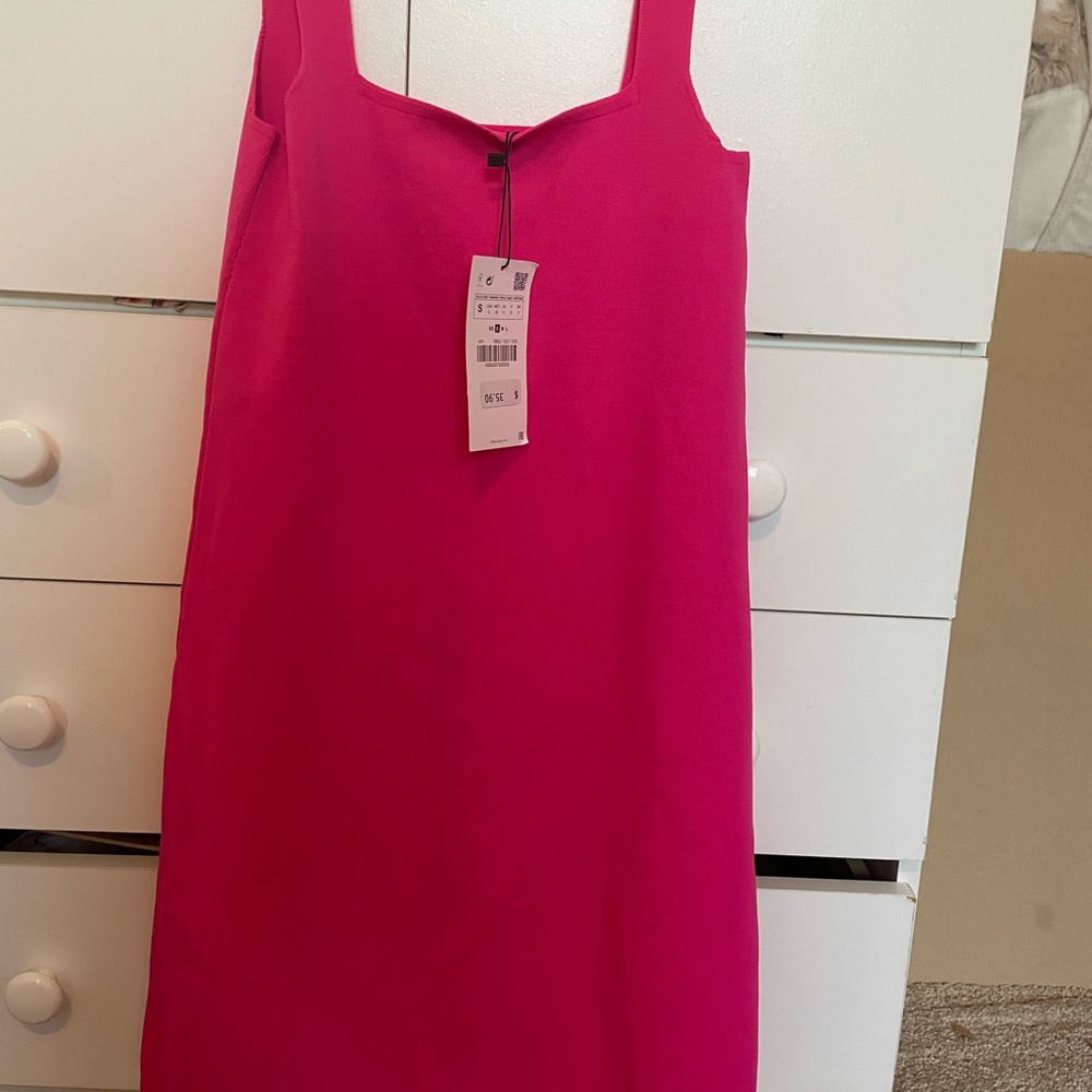 Zara Pink Knit Dress